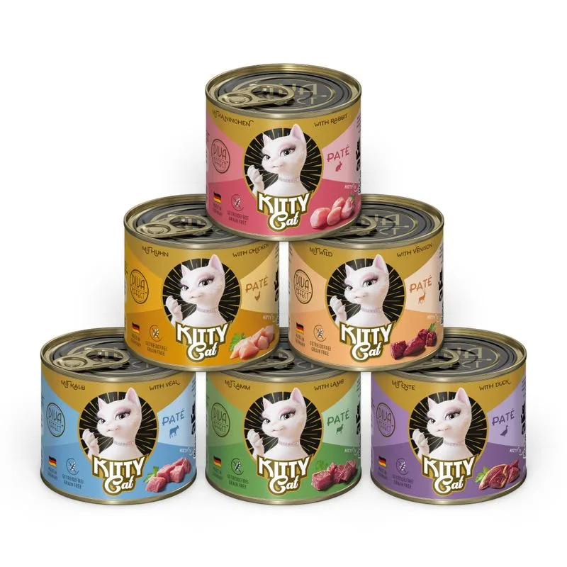 KITTY Cat Adult Paté 24 x 200 g (Mix I (Pollo, Coniglio, Selvaggina, Vitello, Agnello, Anatra))