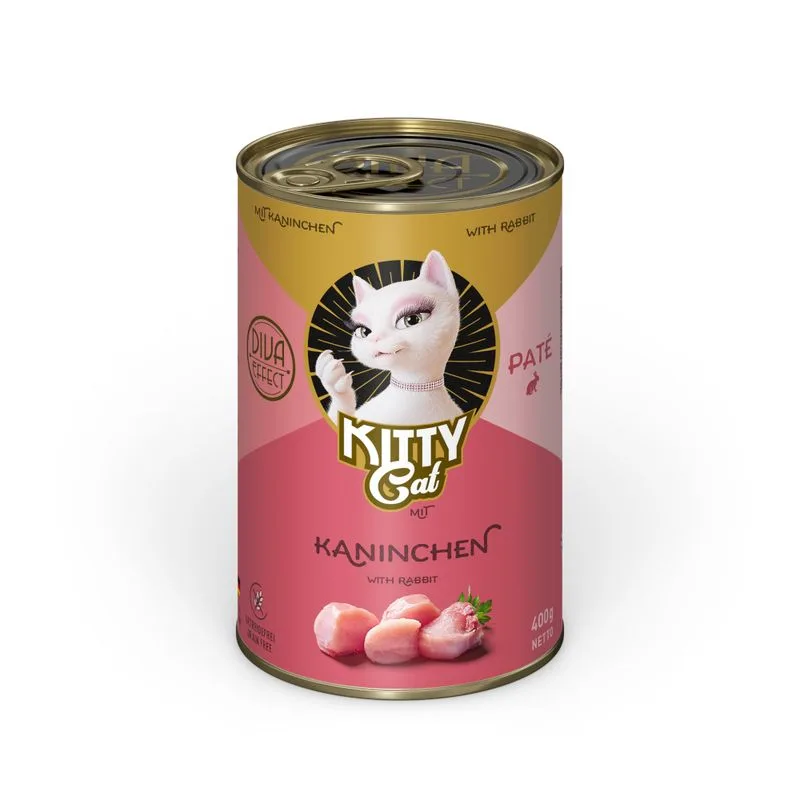 KITTY Cat Adult Paté 24 x 400 g (Coniglio)