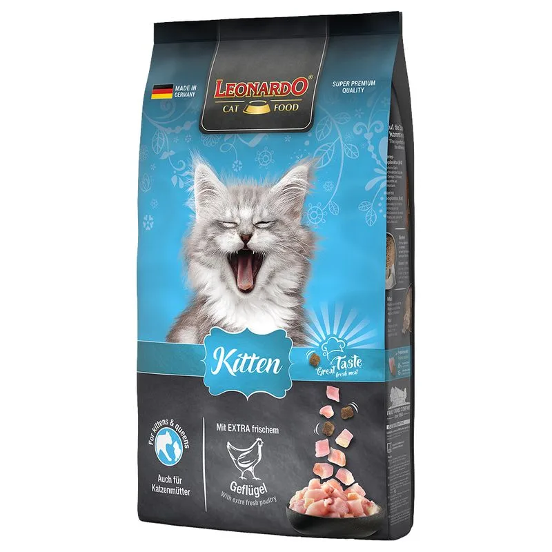 Multipack risparmio! 2x Leonardo Crocchette gatto (Kitten (2 x 7,5 kg))