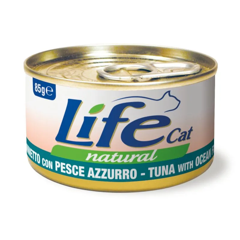 Life Cat Natural Adult 12 x 85 g (Tonnetto con Pesce azzurro)