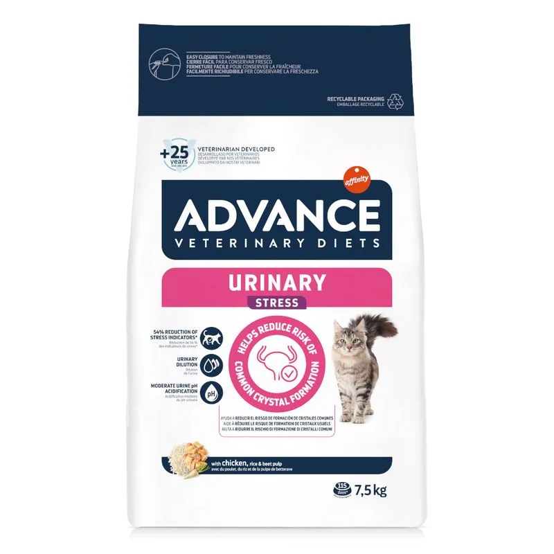 Advance Veterinary Diets Urinary Stress Crocchette per gatto (Set %: 2 x 7,5 kg)