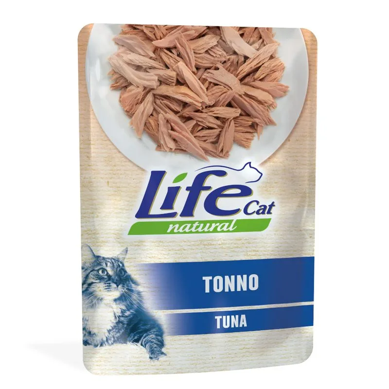 Multipack risparmio! Life Cat Natural Adult Buste 12 x 70 g umido gatto (Tonno)