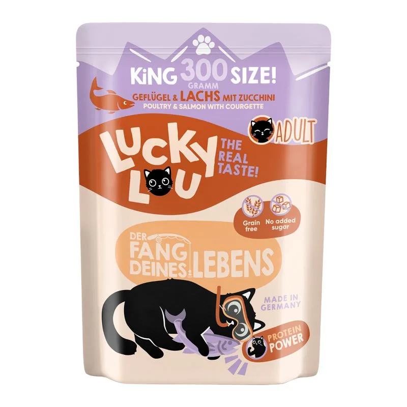 Lucky Lou Adult 300 g (Pollame & Salmone)