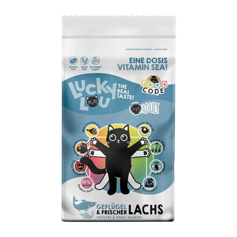 Lucky Lou Adult Pollame & Salmone (Set %: 2 x 9 kg)