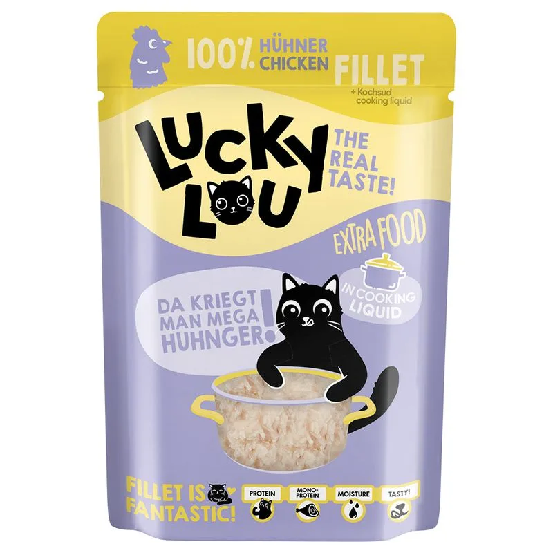 Lucky Lou Extra Food 12 x 70 g (Filetto di pollo in brodo)