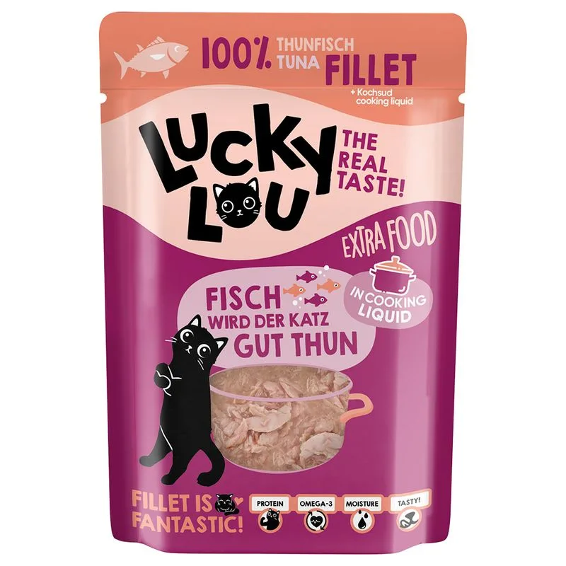 Lucky Lou Extra Food 12 x 70 g (Filetto di tonno in brodo)