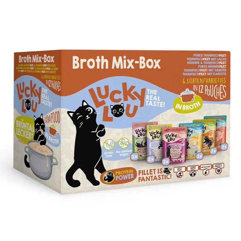 Lucky Lou Extra Food Filetto in brodo 12 x 70 g (Mix (6 gusti))