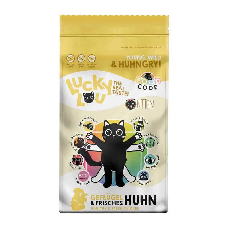 Lucky Lou Kitten Pollame & Pollo (Set %: 2 x 9 kg)