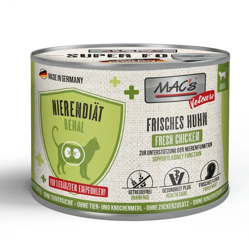 MAC's CAT Vetcare Renal 24 x 200 g (Pollo)
