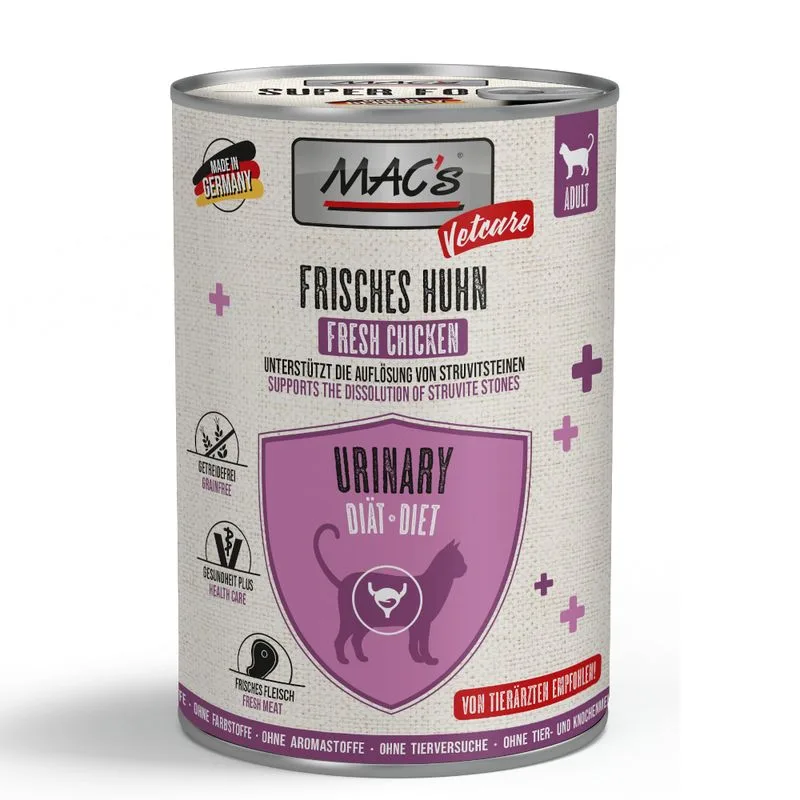 MAC's CAT Vetcare Urinary 6 x 400 g (Pollo)