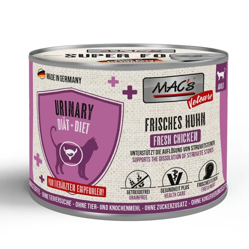 MAC's Cat Vetcare Urinary 24 x 200 g (Pollo fresco)
