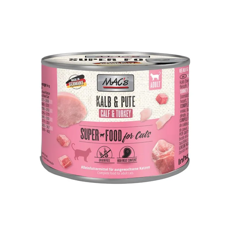 MAC's Cat 24 x 200 g Alimento umido per gatti (Mix Pollame & Pesce (2 varianti))