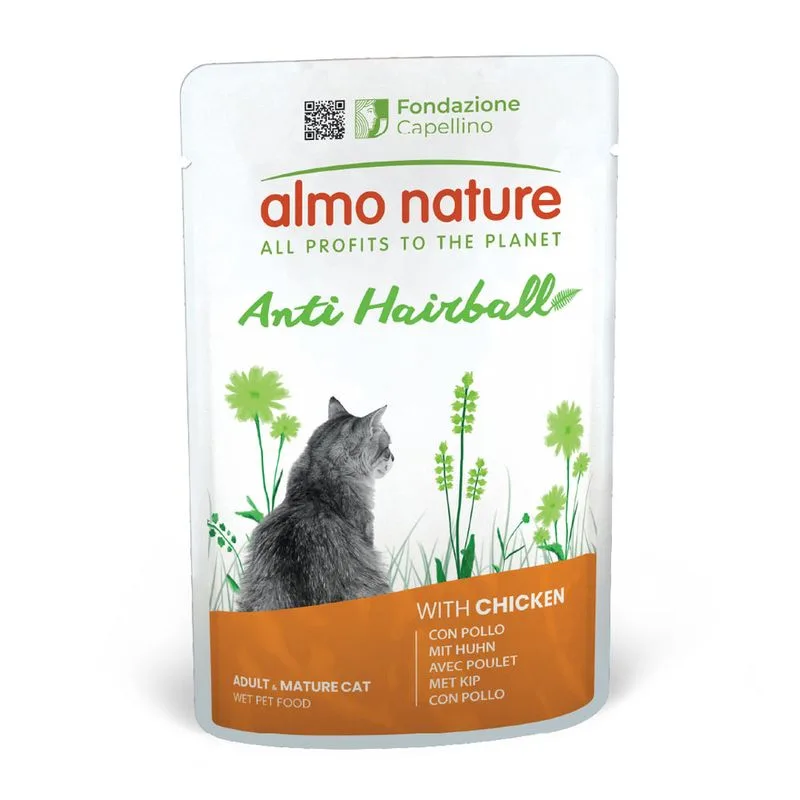 Almo Nature Functional Anti Hairball (Set %: 24 x 70 g Pollo)