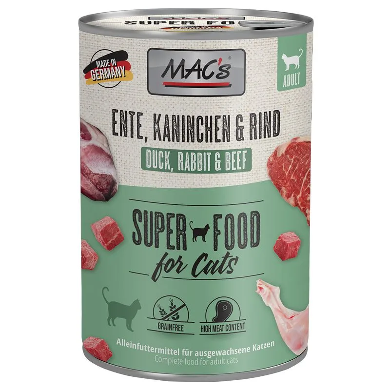 MAC's Cat 24 x 400 g (Anatra, Coniglio, Manzo)