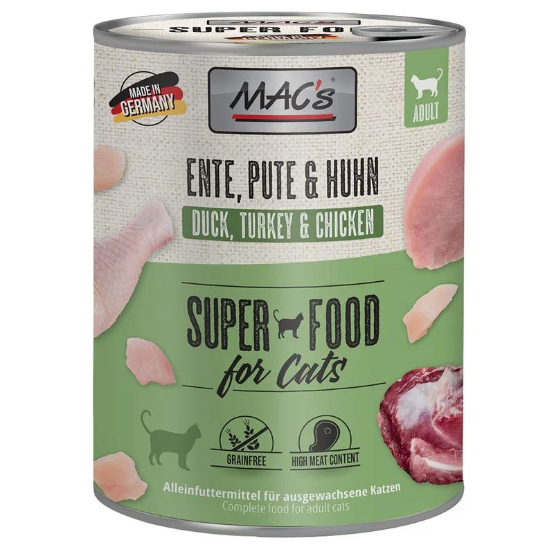 MAC's Cat 24 x 800 g (Anatra, Tacchino & Pollo)