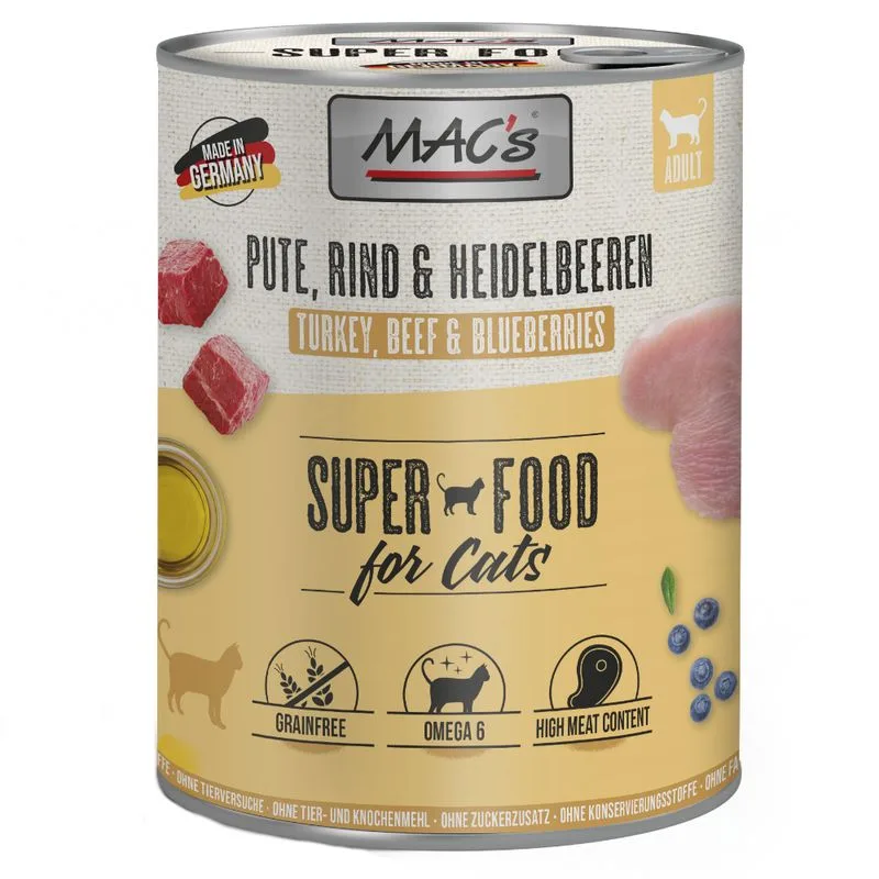 MAC's Cat 24 x 800 g (Tacchino & Mirtilli)