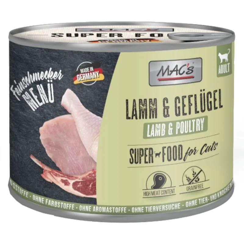 MAC's Cat Gourmet 24 x 200 g (Agnello & pollo)