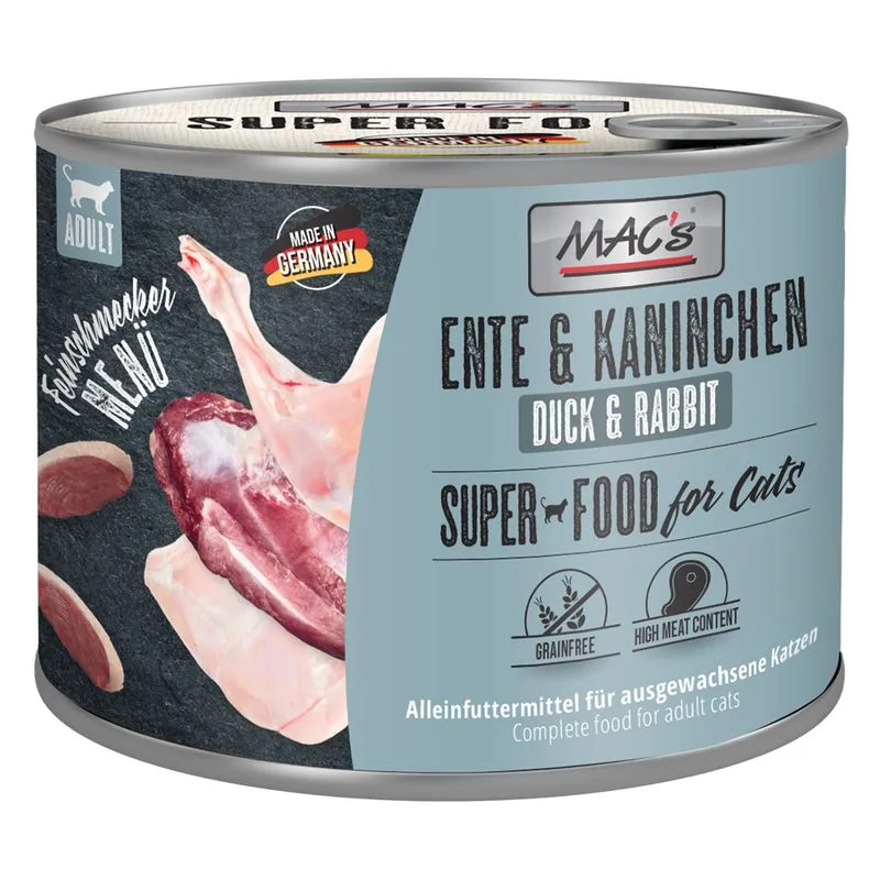 MAC's Cat Gourmet 24 x 200 g (Anatra & Coniglio)