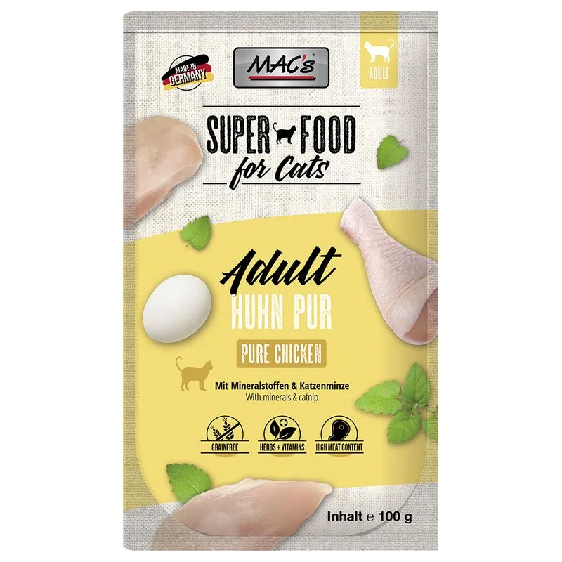 MAC's Cat in busta 24 x 100 g (Pollo puro)