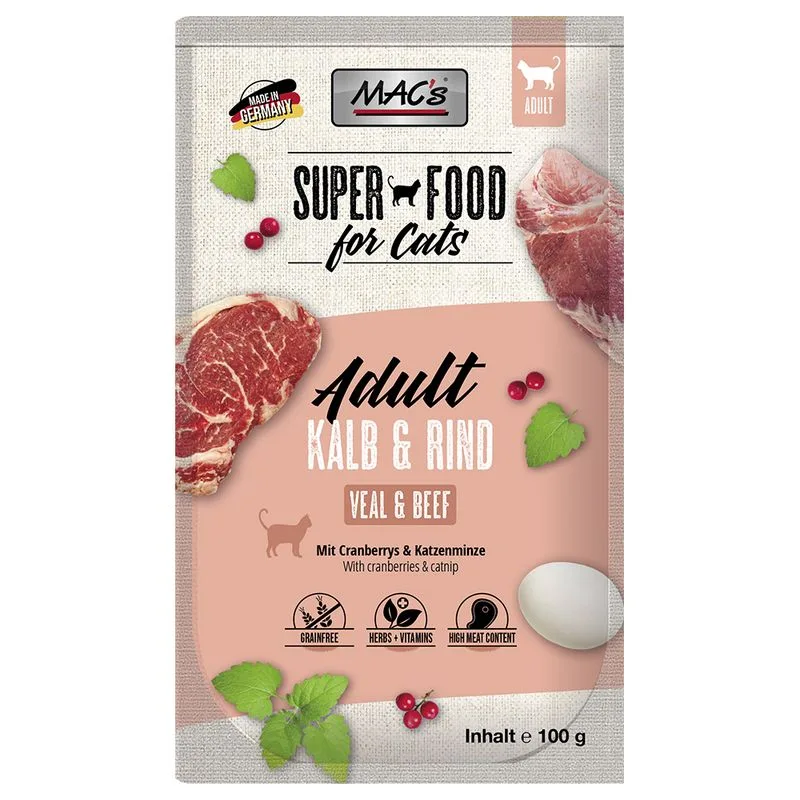 MAC's Cat in busta 24 x 100 g (Vitello & Manzo)