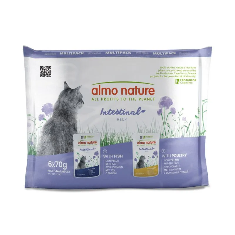 Almo Nature Functional Intestinal Help (Set %: Mix: 12x Pollame + 12x Pesce)