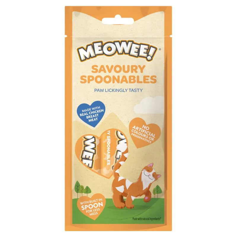 Meowee! Savoury Spoonables 4 x 14 g (Pollo)