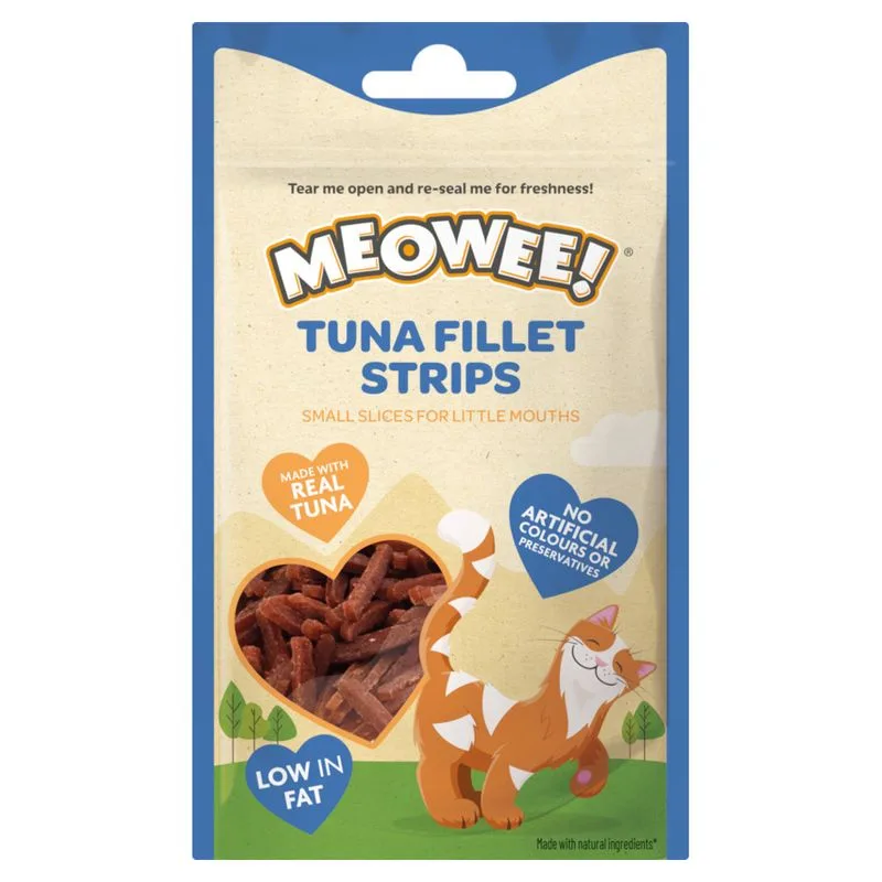 Meowee! Tuna Fillet Strips (Set %: 3 x 35 g)
