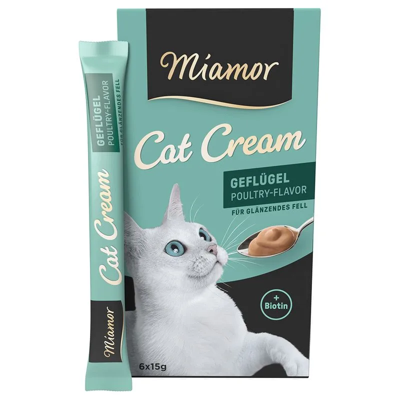 Miamor Cat Crema al Pollame Snack per gatti (Set %: 66 x 15 g)