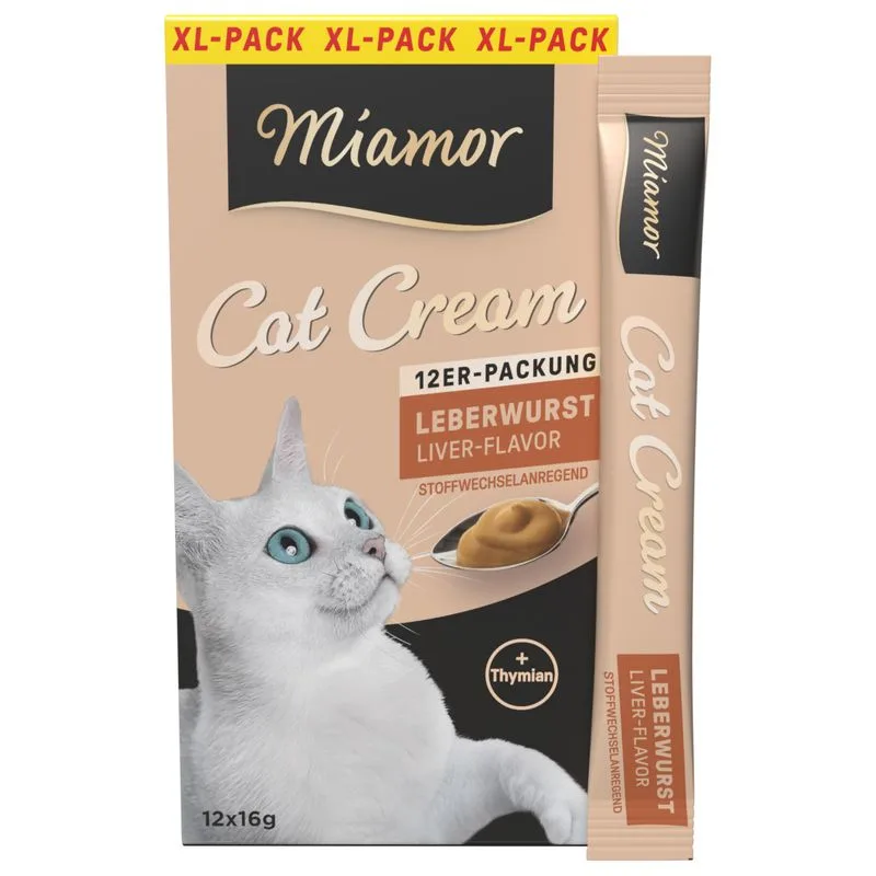 Miamor Cat Snack Crema alla Salsiccia di Fegato (Set %: 60 x 16 g)