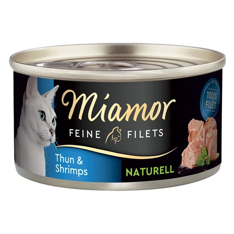 Miamor Delicato Filetto Naturale 24 x 80 g (Tonno & Gamberetti)
