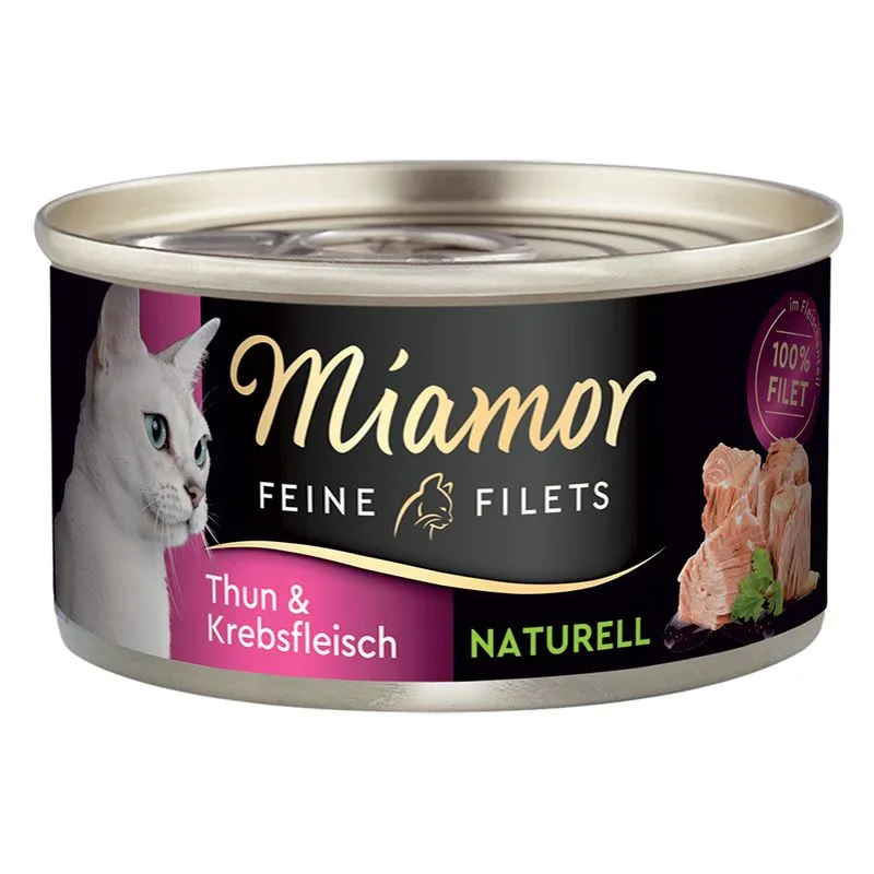 Miamor Delicato Filetto Naturale 24 x 80 g (Tonno & Polpa di granchio)
