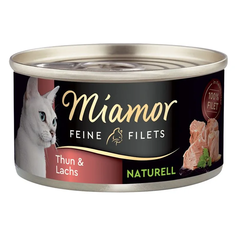 Miamor Delicato Filetto Naturale 24 x 80 g (Tonno & Salmone)