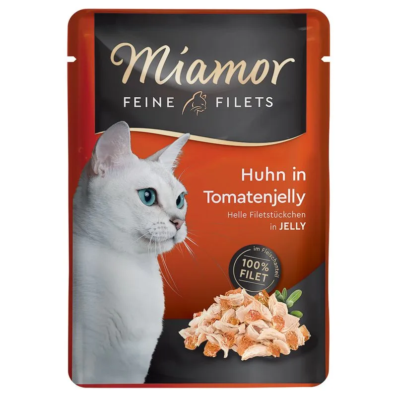 Miamor Delicato Filetto in Gelatina - buste 24 x 100 g (Pollo & Pomodoro)