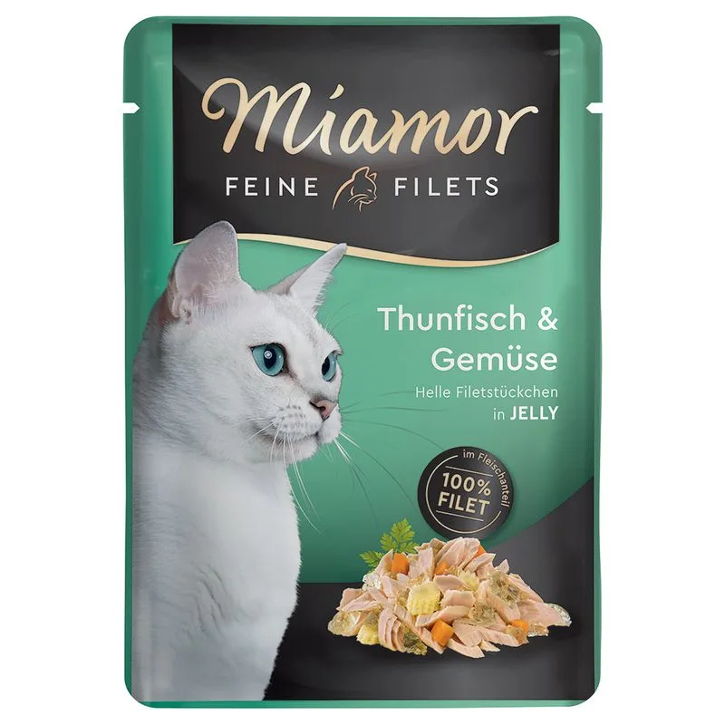 Miamor Delicato Filetto in Gelatina - buste 24 x 100 g (Tonno & Verdure)