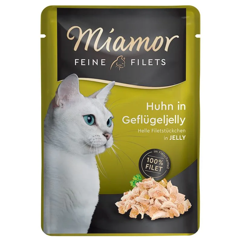 Miamor Delicato Filetto in Gelatina - buste 6 x 100 g (Pollo in gelatina di Pollame)