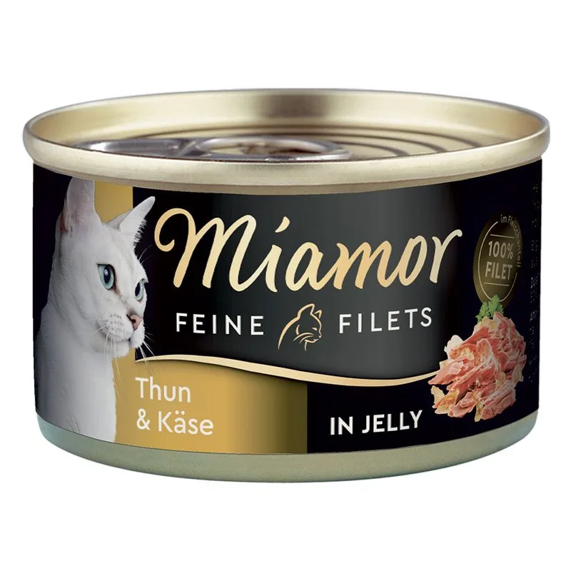Miamor Delicato Filetto in Gelatina - lattine 24 x 100 g (Tonno & Formaggio)