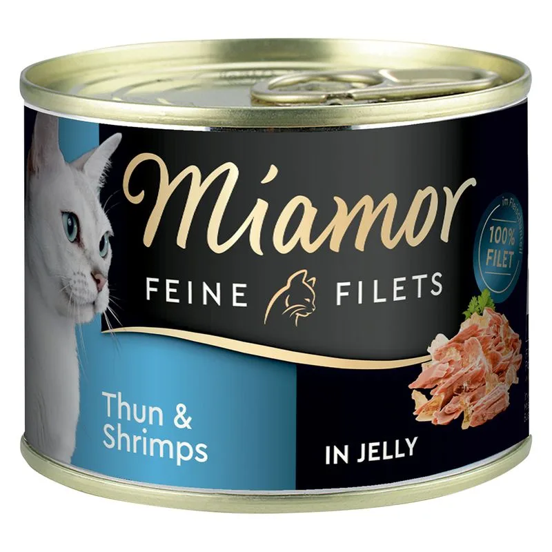 Miamor Delicato Filetto in Gelatina 6 x 185 g (Tonno & Gamberetti)