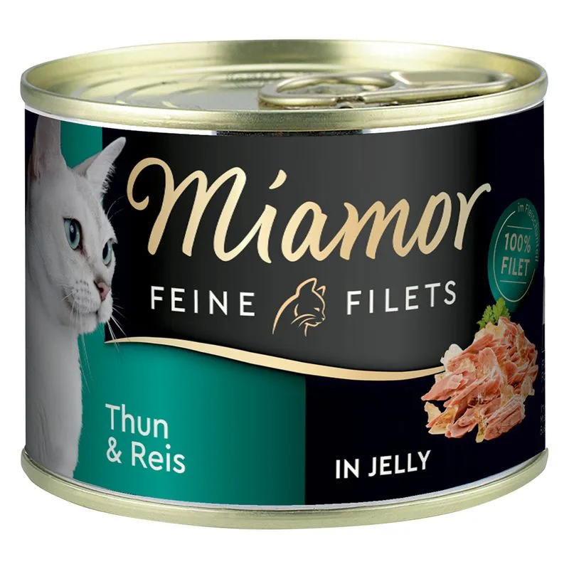 Miamor Delicato Filetto in Gelatina 6 x 185 g (Tonno & Riso)