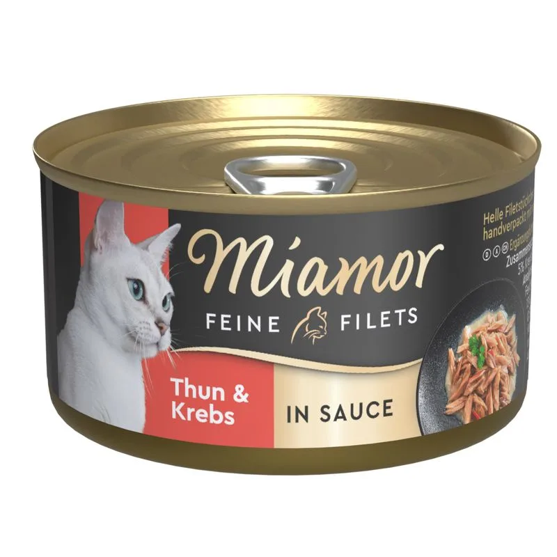Miamor Delicato Filetto in Salsa 24 x 85 g (Tonno & Granchio)