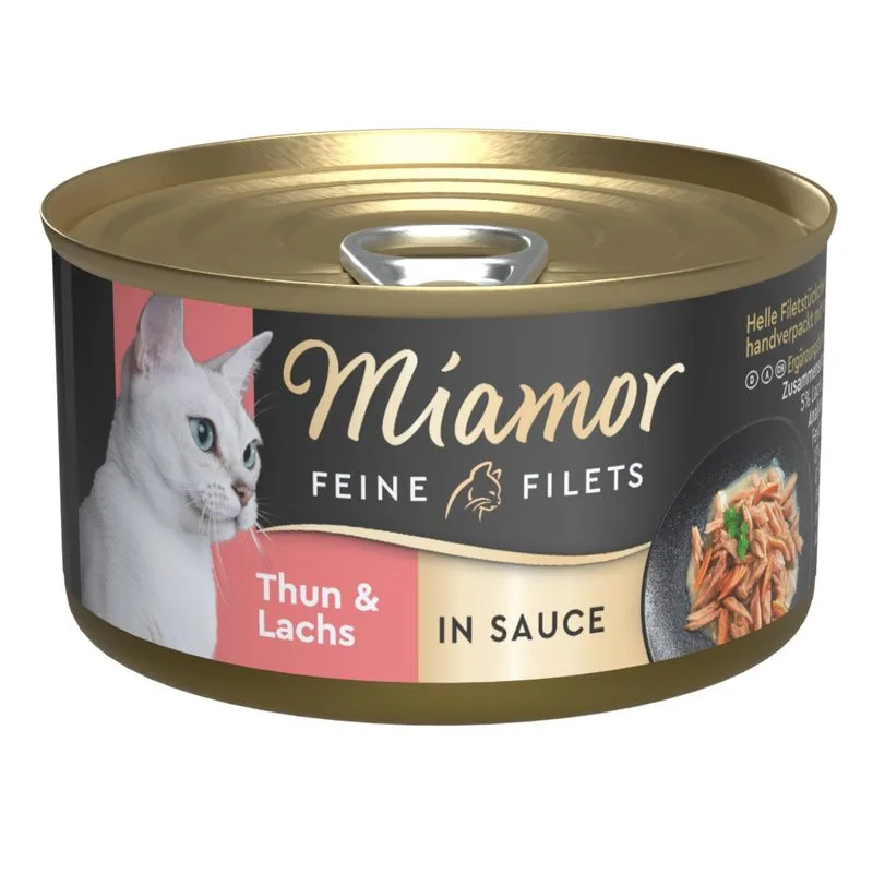 Miamor Delicato Filetto in Salsa 24 x 85 g (Tonno & Salmone)