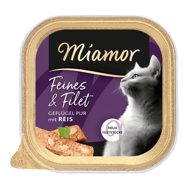 Miamor Feines & Filet 32 x 100 g (Pollame puro & Riso)