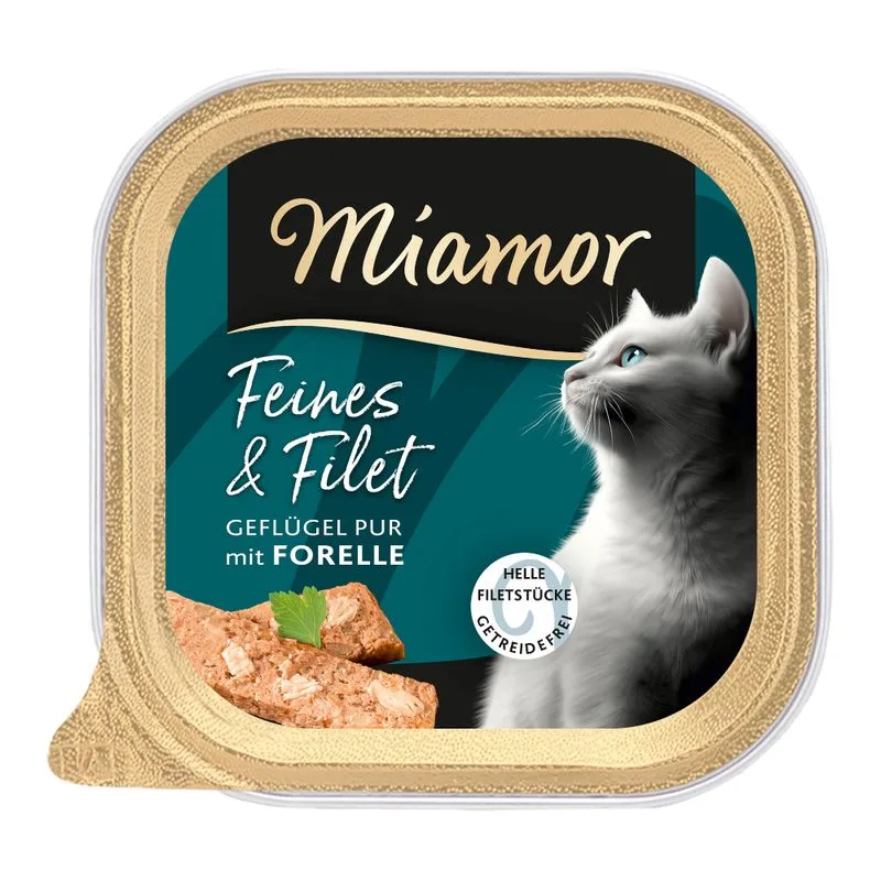 Miamor Feines & Filet 32 x 100 g (Pollame puro & Trota)