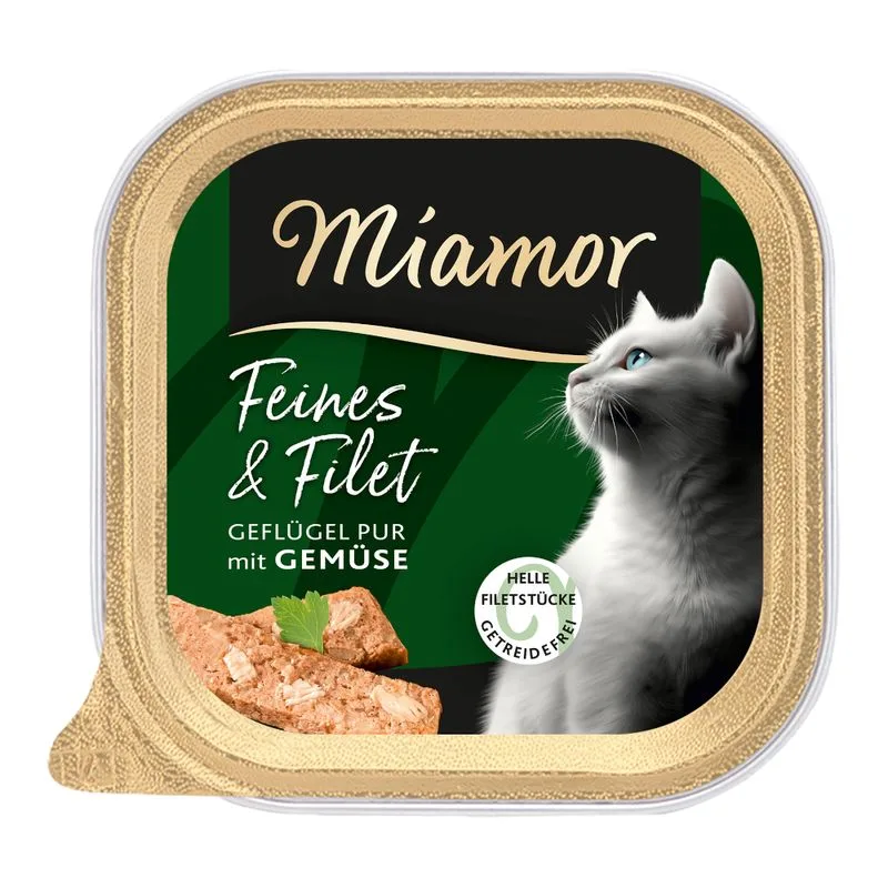Miamor Feines & Filet 32 x 100 g (Pollame puro & Verdure)
