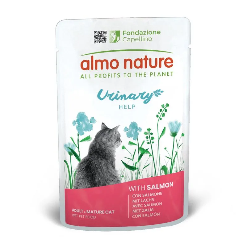 Almo Nature Functional Urinary Help (Set %: 24 x 70 g Salmone)