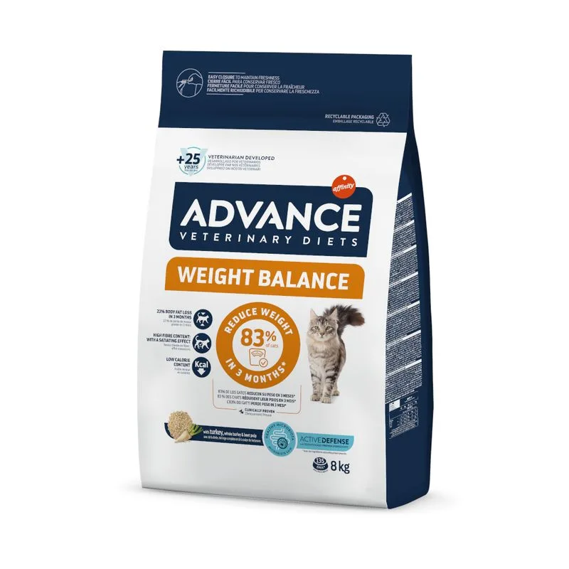 Advance Veterinary Diets Weight Balance Crocchette gatto (Set %: 2 x 8 kg)