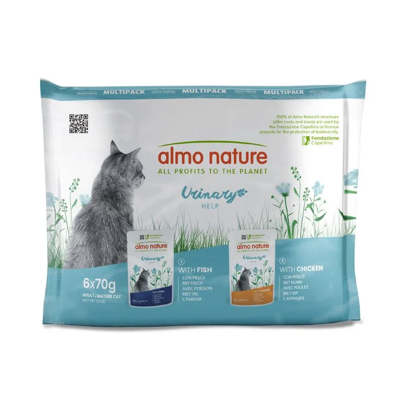 Almo Nature Functional Urinary Help (Set %: Mix: 12 x Pesce + 12 x Pollo)