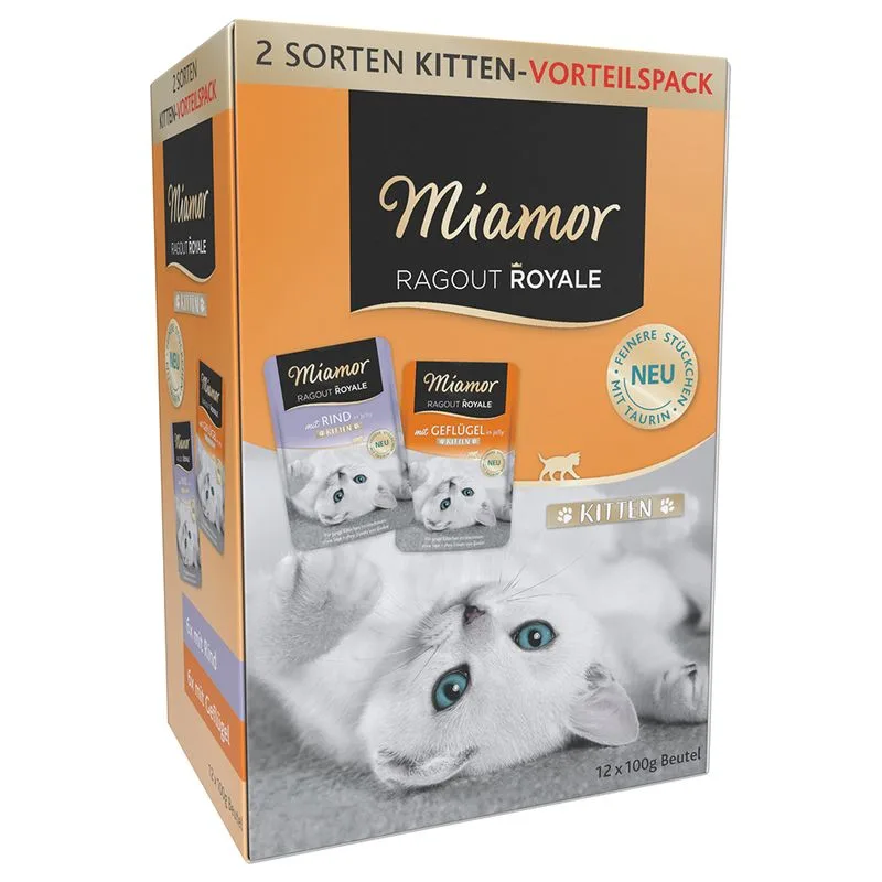 Set prova misto! Miamor Ragù  Royal Kitten 12 x 100 g
