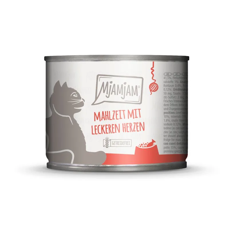 MjAMjAM 24 x 200 g umido per gatto (Pasto & Golosi Cuori)
