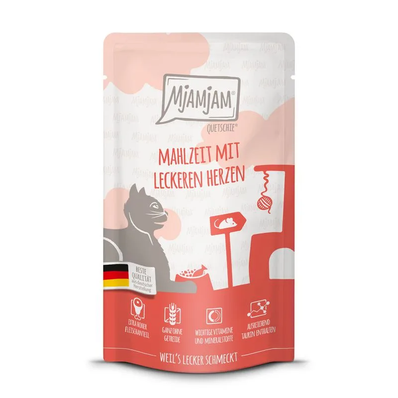 MjAMjAM Buste 24 x 125 g umido gatto (Cuori deliziosi)