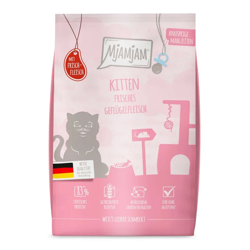 MjAMjAM Croccanti Pasti Kitten Pollame (1,5 kg)